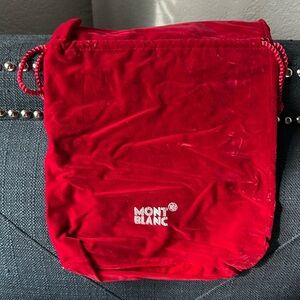 Mont Blanc Dust Bag-red velvet-good condition!